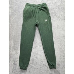 Nike Pants Mens XS Green Jogger Fleece Tapered Elastic‎ Waist BV2737-323